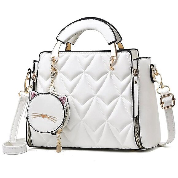 Handbags - Fashion Purses and Handbags for Women White Bubble